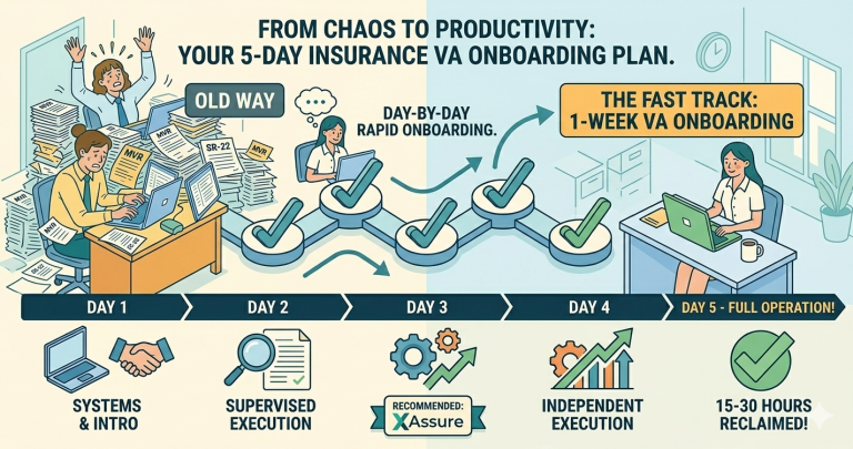 How to Onboard a Virtual Assistant for Your Insurance Agency in Under a Week