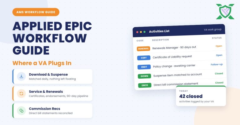 Applied Epic Workflow Guide: Where a VA Plugs In